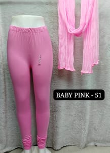 Full length leggings - BABY PINK - 51