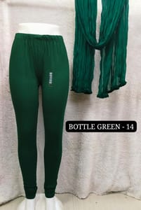 Full length leggings - BOTTLE GREEN - 14