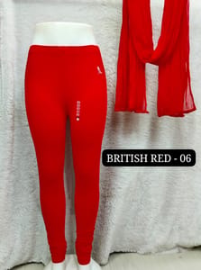 Full length leggings - BRITISH RED - 06