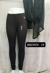Full length leggings - BROWN - 19
