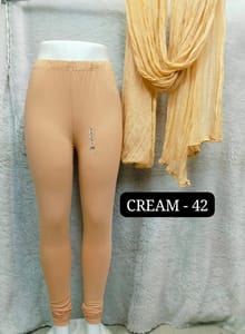 Full length leggings - CREAM - 42