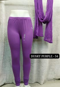 Full length leggings - DUSKY PURPLE - 54