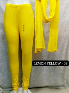 Full length leggings - LEMON YELLOW - 03