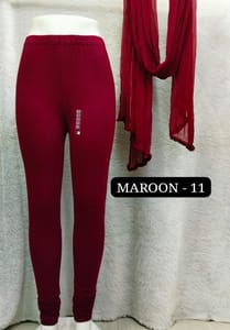 Full length leggings - MAROON - 11
