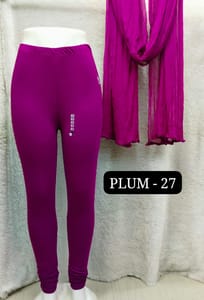 Full length leggings - PLUM - 27