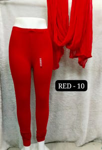 Full length leggings - RED - 10