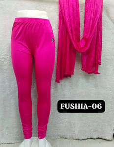 FULL LENGTH SHIMMER LEGGINGS - FUSHIA - 06
