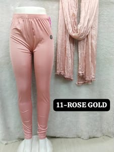FULL LENGTH SHIMMER LEGGINGS - ROSE GOLD - 11